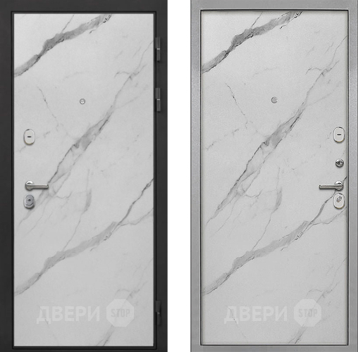 Входная металлическая Дверь Интекрон (INTECRON) Гектор Мрамор Арктик Гладкая Мрамор натуральный арктик в Протвино
