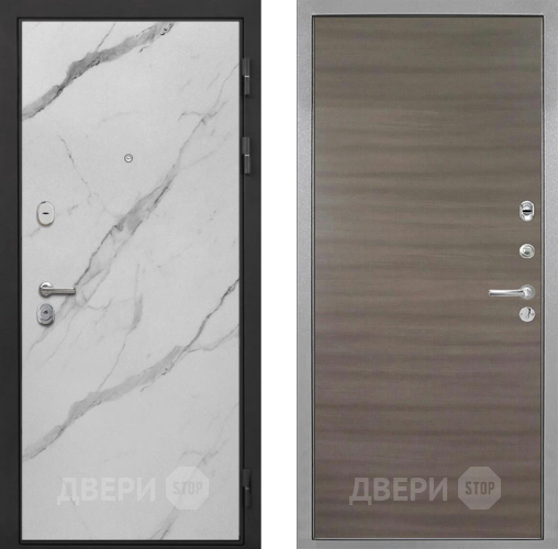Дверь Интекрон (INTECRON) Гектор Мрамор Арктик Гладкая Дуб тоскано поперечный в Протвино