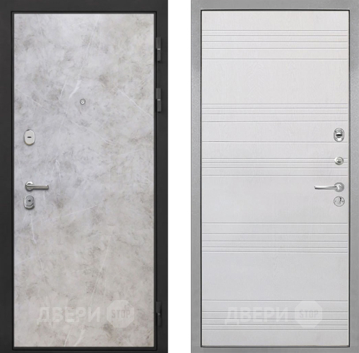 Дверь Интекрон (INTECRON) Гектор Мрамор Светлый ФЛ-316 Белый ясень в Протвино