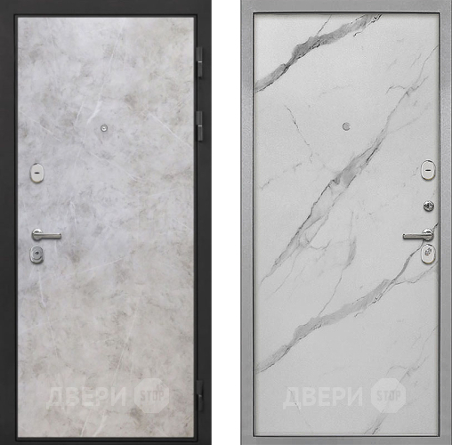 Входная металлическая Дверь Интекрон (INTECRON) Гектор Мрамор Светлый Гладкая Мрамор натуральный арктик в Протвино
