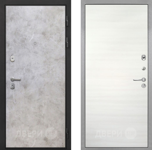 Входная металлическая Дверь Интекрон (INTECRON) Гектор Мрамор Светлый Гладкая Дуб сильвер поперечный в Протвино