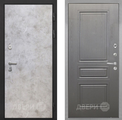 Входная металлическая Дверь Интекрон (INTECRON) Гектор Мрамор Светлый ФЛ-243 Графит вуд дуб в Протвино