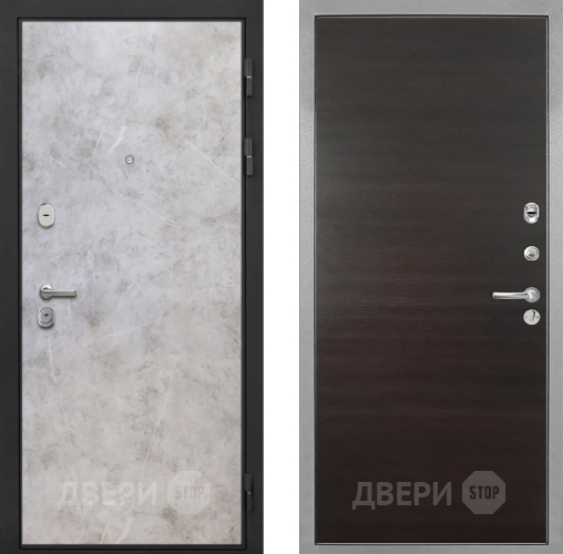 Входная металлическая Дверь Интекрон (INTECRON) Гектор Мрамор Светлый Гладкая Эковенге поперечный в Протвино