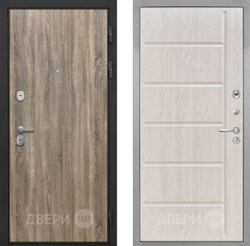 Входная металлическая Дверь Интекрон (INTECRON) Гектор Дуб Турин ФЛ-102 Сосна белая в Протвино
