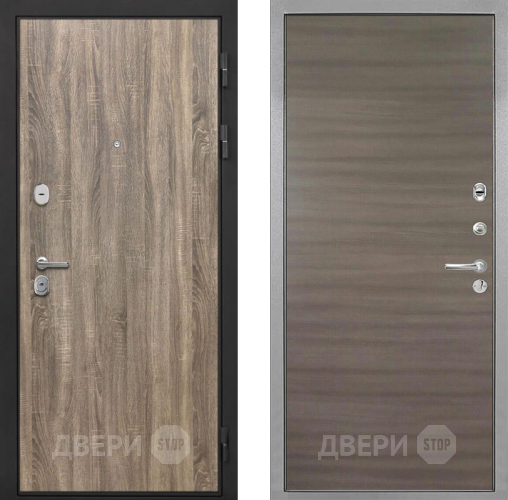 Входная металлическая Дверь Интекрон (INTECRON) Гектор Дуб Турин Гладкая Дуб тоскано поперечный в Протвино