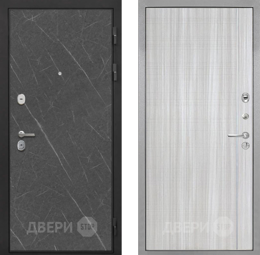 Входная металлическая Дверь Интекрон (INTECRON) Гектор Гранит Лава Оникс В-07 с молдингом Сандал белый в Протвино