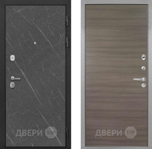 Входная металлическая Дверь Интекрон (INTECRON) Гектор Гранит Лава Оникс Гладкая Дуб тоскано поперечный в Протвино