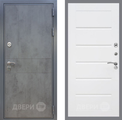 Входная металлическая Дверь Рекс (REX) ФЛ-290 Сити Белый ясень в Протвино