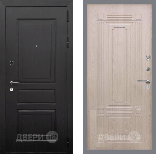 Входная металлическая Дверь Рекс (REX) 6 Венге FL-2 Беленый дуб в Протвино