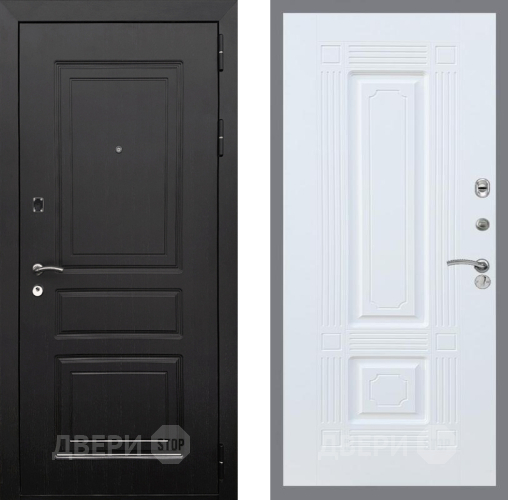 Входная металлическая Дверь Рекс (REX) 6 Венге FL-2 Силк Сноу в Протвино