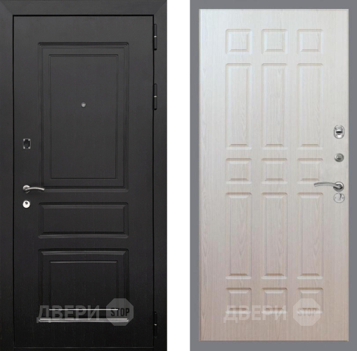 Входная металлическая Дверь Рекс (REX) 6 Венге FL-33 Беленый дуб в Протвино