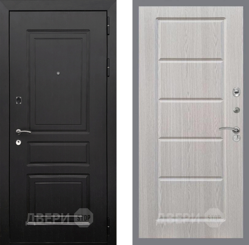 Входная металлическая Дверь Рекс (REX) 6 Венге FL-39 Беленый дуб в Протвино