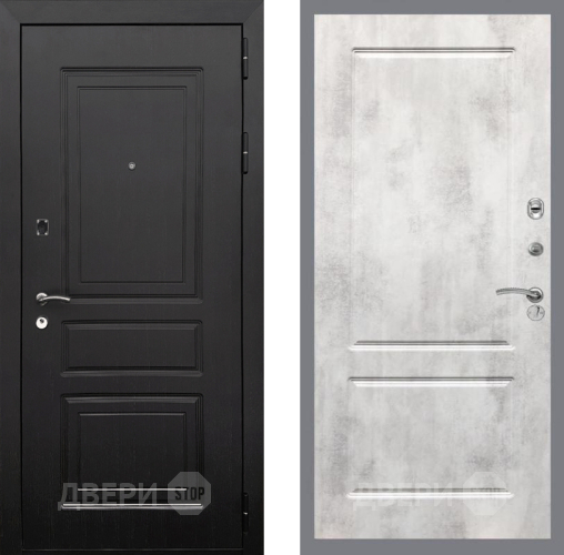 Входная металлическая Дверь Рекс (REX) 6 Венге FL-117 Бетон светлый в Протвино