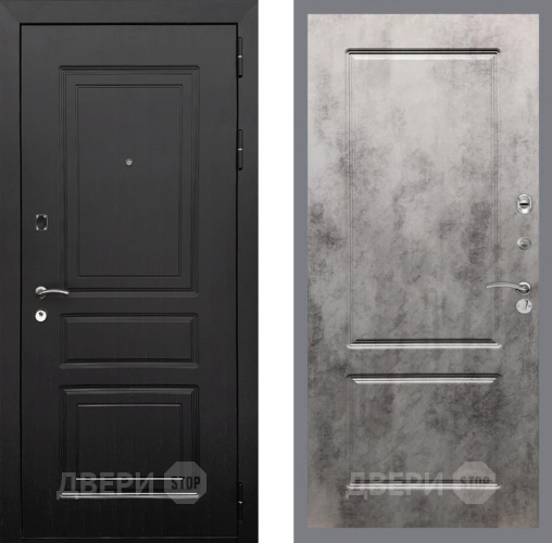 Входная металлическая Дверь Рекс (REX) 6 Венге FL-117 Бетон темный в Протвино