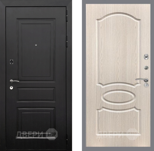 Входная металлическая Дверь Рекс (REX) 6 Венге FL-128 Беленый дуб в Протвино