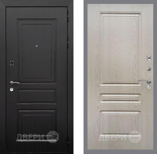 Входная металлическая Дверь Рекс (REX) 6 Венге FL-243 Беленый дуб в Протвино