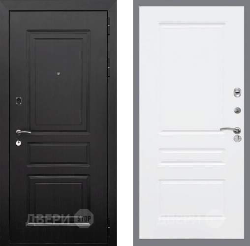 Входная металлическая Дверь Рекс (REX) 6 Венге FL-243 Силк Сноу в Протвино