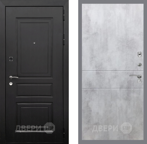 Входная металлическая Дверь Рекс (REX) 6 Венге FL-290 Бетон светлый в Протвино