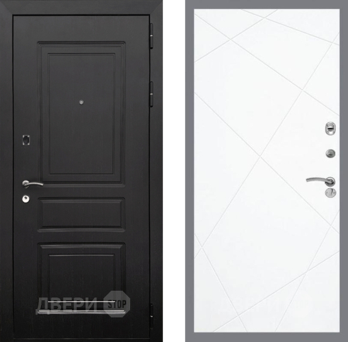 Входная металлическая Дверь Рекс (REX) 6 Венге FL-291 Силк Сноу в Протвино