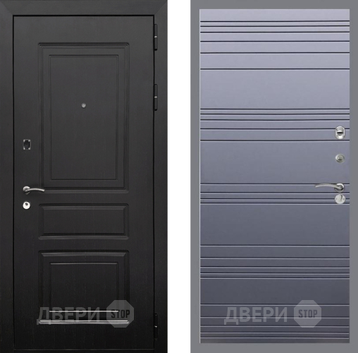 Входная металлическая Дверь Рекс (REX) 6 Венге Line Силк титан в Протвино