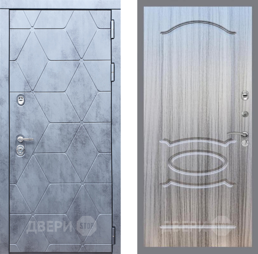 Входная металлическая Дверь Рекс (REX) 28 FL-128 Сандал грей в Протвино