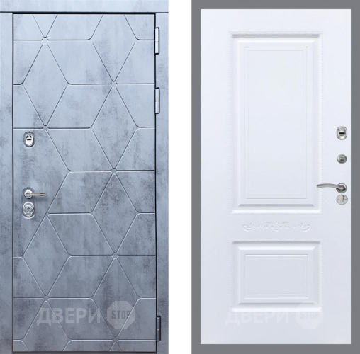 Входная металлическая Дверь Рекс (REX) 28 Смальта Силк Сноу в Протвино