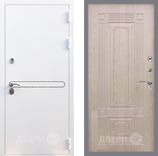 Входная металлическая Дверь Рекс (REX) 27 FL-2 Беленый дуб в Протвино
