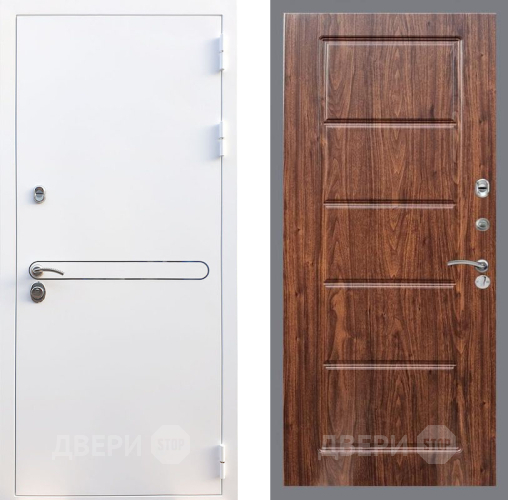 Входная металлическая Дверь Рекс (REX) 27 FL-39 орех тисненый в Протвино