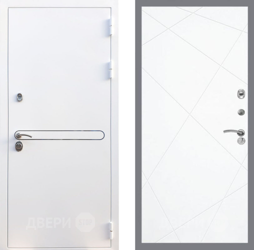 Входная металлическая Дверь Рекс (REX) 27 FL-291 Силк Сноу в Протвино