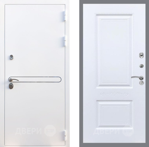 Входная металлическая Дверь Рекс (REX) 27 Смальта Силк Сноу в Протвино