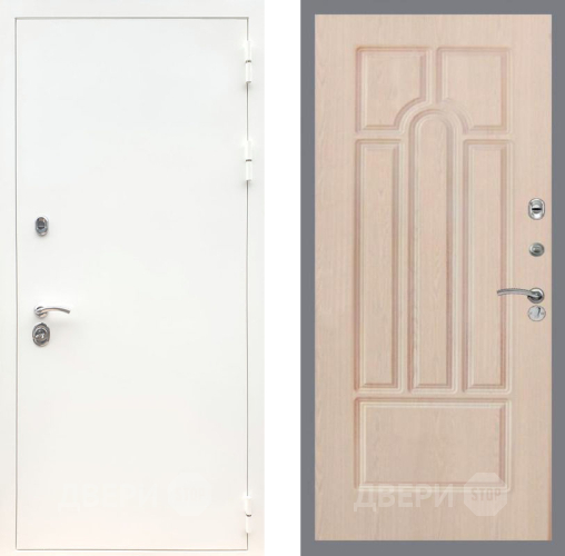 Дверь Рекс (REX) 5 Белая Шагрень FL-58 Беленый дуб в Протвино