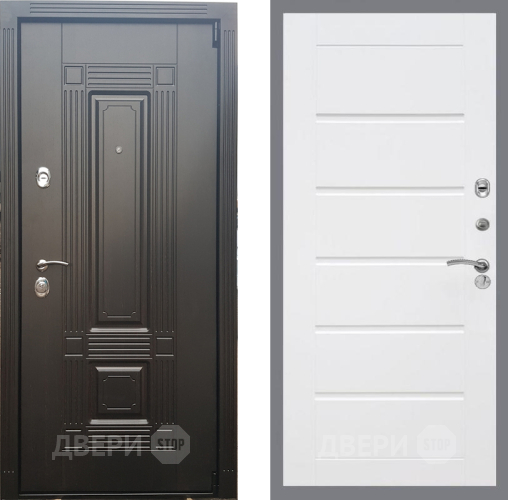 Входная металлическая Дверь Рекс (REX) 9 Сити Белый ясень в Протвино