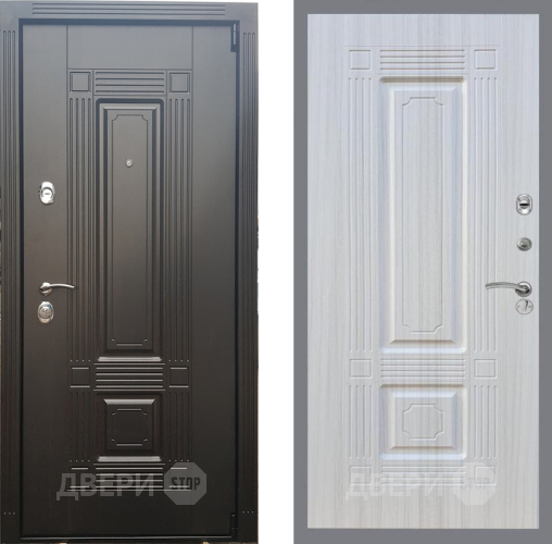 Входная металлическая Дверь Рекс (REX) 9 FL-2 Сандал белый в Протвино