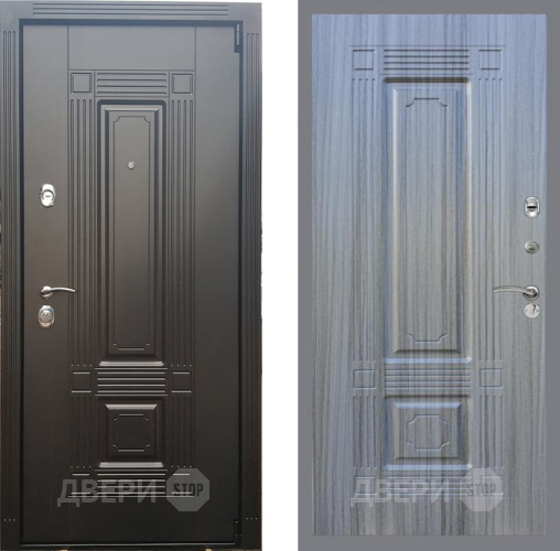 Входная металлическая Дверь Рекс (REX) 9 FL-2 Сандал грей в Протвино