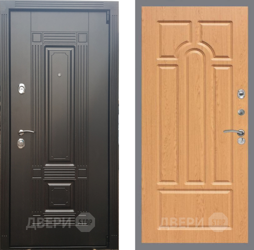 Входная металлическая Дверь Рекс (REX) 9 FL-58 Дуб в Протвино