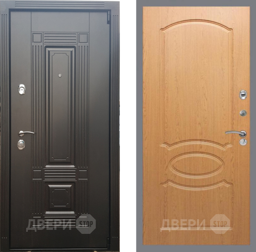 Входная металлическая Дверь Рекс (REX) 9 FL-128 Дуб в Протвино