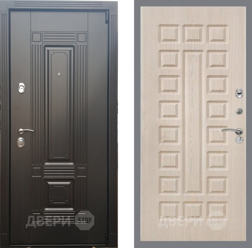 Входная металлическая Дверь Рекс (REX) 9 FL-183 Беленый дуб в Протвино