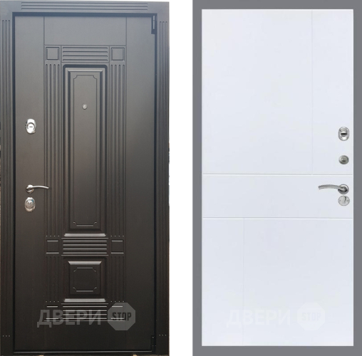 Входная металлическая Дверь Рекс (REX) 9 FL-290 Силк Сноу в Протвино