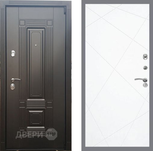 Входная металлическая Дверь Рекс (REX) 9 FL-291 Силк Сноу в Протвино