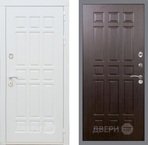 Входная металлическая Дверь Рекс (REX) 8 Силк Сноу FL-33 Венге в Протвино