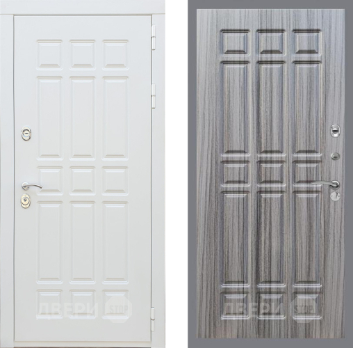 Входная металлическая Дверь Рекс (REX) 8 Силк Сноу FL-33 Сандал грей в Протвино