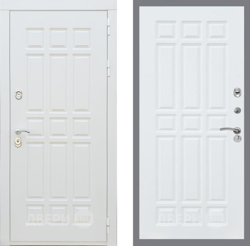 Входная металлическая Дверь Рекс (REX) 8 Силк Сноу FL-33 Силк Сноу в Протвино