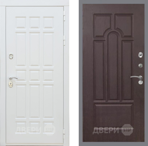 Входная металлическая Дверь Рекс (REX) 8 Силк Сноу FL-58 Венге в Протвино