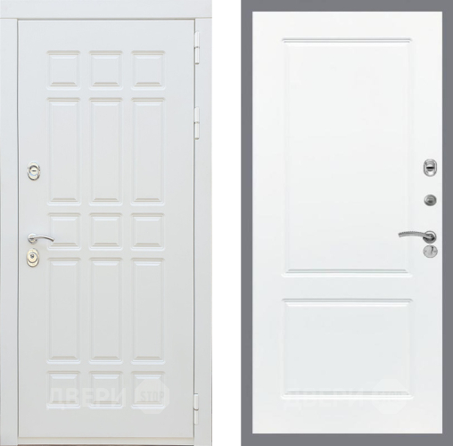 Входная металлическая Дверь Рекс (REX) 8 Силк Сноу FL-117 Силк Сноу в Протвино