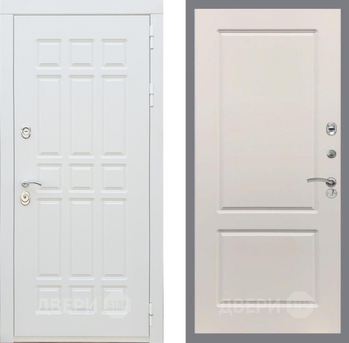 Входная металлическая Дверь Рекс (REX) 8 Силк Сноу FL-117 Шампань в Протвино