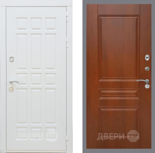 Входная металлическая Дверь Рекс (REX) 8 Силк Сноу FL-243 Итальянский орех в Протвино