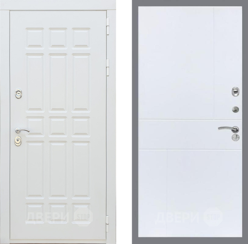 Входная металлическая Дверь Рекс (REX) 8 Силк Сноу FL-290 Силк Сноу в Протвино