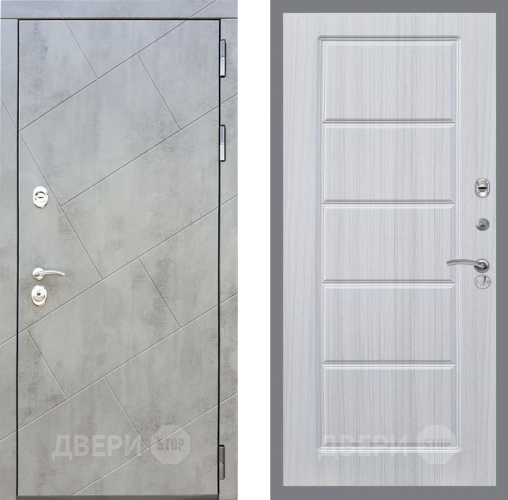 Входная металлическая Дверь Рекс (REX) 22 FL-39 Сандал белый в Протвино