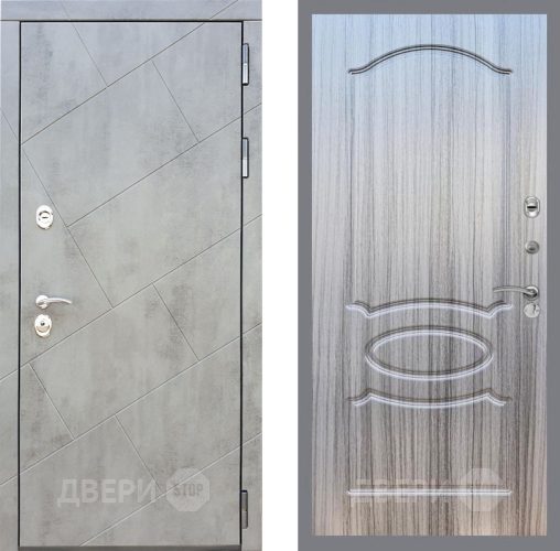 Входная металлическая Дверь Рекс (REX) 22 FL-128 Сандал грей в Протвино