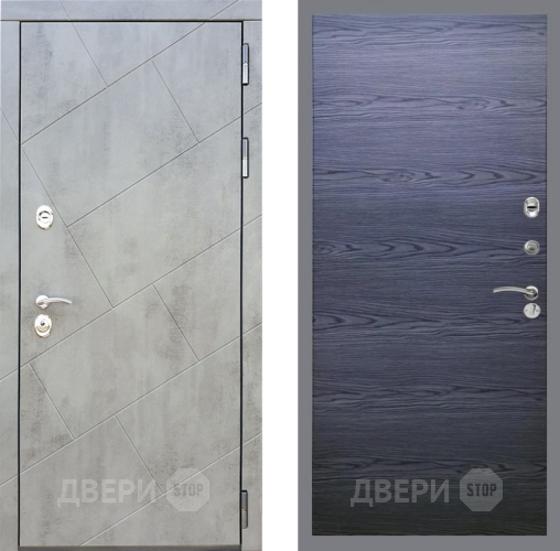 Входная металлическая Дверь Рекс (REX) 22 GL Дуб тангенальный черный в Протвино